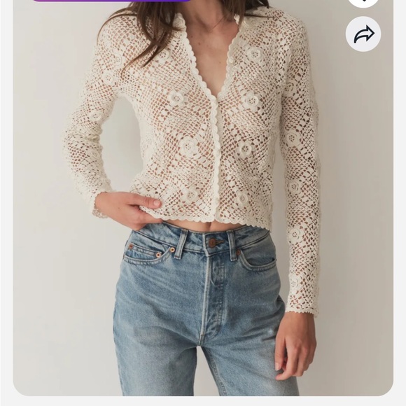 DÔEN Heirloom Ottoline cardigan, NWT, medium - Picture 2 of 14